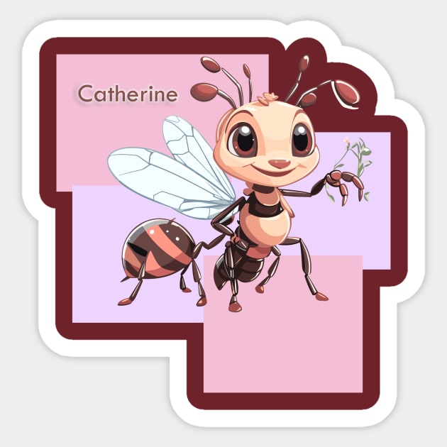 Little Catherine Sticker by LittleSamantha